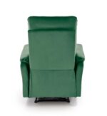 Fotel wypoczynkowy CROCUS elektrycznie rozkładany 77 cm ciemny zielony velvet do salonu - obrazek 9