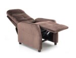 Fotel wypoczynkowy FELIPE 2 rozkładany 64 cm mokka velvet do salonu - obrazek 4