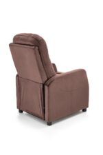 Fotel wypoczynkowy FELIPE 2 rozkładany 64 cm mokka velvet do salonu - obrazek 2