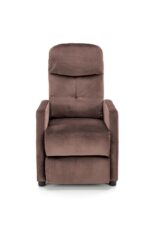 Fotel wypoczynkowy FELIPE 2 rozkładany 64 cm mokka velvet do salonu - obrazek 8