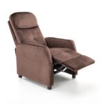 Fotel wypoczynkowy FELIPE 2 rozkładany 64 cm mokka velvet do salonu - obrazek 9