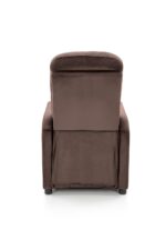 Fotel wypoczynkowy FELIPE 2 rozkładany 64 cm mokka velvet do salonu - obrazek 10