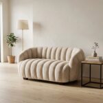 Fotel wypoczynkowy FRASER XL 140 cm kremowy do salonu - obrazek 4