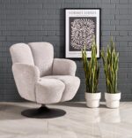 Fotel wypoczynkowy FRESH 80 cm beżowy do salonu - obrazek 4