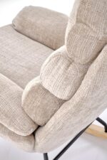 Fotel bujany GIORGIO 65 cm beżowy do salonu - obrazek 5