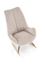 Fotel bujany LUIS 80 cm beżowy do salonu - obrazek 10