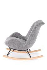 Fotel bujany LUIS 80 cm popielaty do salonu - obrazek 5