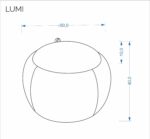Pufa LUMI 50 cm beżowy do salonu - obrazek 9