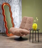 Fotel wypoczynkowy MANGO 73 cm cynamonowy do salonu - obrazek 5