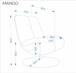Fotel wypoczynkowy MANGO 73 cm cynamonowy do salonu - obrazek 11