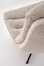 Fotel wypoczynkowy OLYMPIC 75 cm cappuccino / beżowy do salonu - obrazek 5