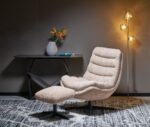 Fotel wypoczynkowy OLYMPIC 75 cm cappuccino / beżowy do salonu - obrazek 9