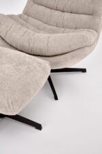 Fotel wypoczynkowy OLYMPIC 75 cm cappuccino / beżowy do salonu - obrazek 17