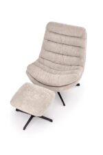 Fotel wypoczynkowy OLYMPIC 75 cm cappuccino / beżowy do salonu - obrazek 19