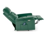Fotel masujący SEMIR 2 z masażem 80 cm ciemny zielony velvet do salonu - obrazek 6
