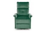 Fotel masujący SEMIR 2 z masażem 80 cm ciemny zielony velvet do salonu - obrazek 10
