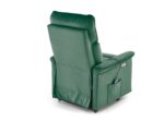 Fotel masujący SEMIR 2 z masażem 80 cm ciemny zielony velvet do salonu - obrazek 2