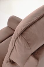 Fotel rozkładany SEMIR z USB 80 cm mokka velvet do salonu - obrazek 8