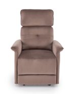 Fotel rozkładany SEMIR z USB 80 cm mokka velvet do salonu - obrazek 12