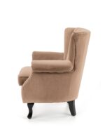 Fotel TITAN 73 cm beżowy velvet do salonu - obrazek 4