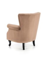 Fotel TITAN 73 cm beżowy velvet do salonu - obrazek 2