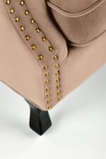 Fotel TITAN 73 cm beżowy velvet do salonu - obrazek 7