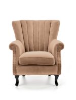 Fotel TITAN 73 cm beżowy velvet do salonu - obrazek 8