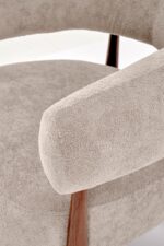 Fotel wypoczynkowy UDON 80 cm cappuccino / orzech do salonu - obrazek 5