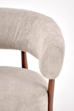 Fotel wypoczynkowy UDON 80 cm cappuccino / orzech do salonu - obrazek 7