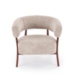 Fotel wypoczynkowy UDON 80 cm cappuccino / orzech do salonu - obrazek 11