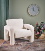 Fotel wypoczynkowy VARNA 88 cm kremowy do salonu - obrazek 5