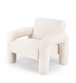 Fotel wypoczynkowy VARNA 88 cm kremowy do salonu - obrazek 9