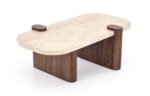 Ława CANOA 70x120 cm orzechowy / trawertyn / orzech MDF do salonu - obrazek 5