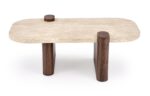 Ława CANOA 70x120 cm orzechowy / trawertyn / orzech MDF do salonu - obrazek 11