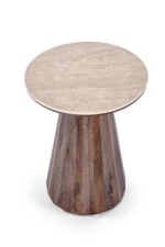 Ława DIAVOLA S 45x45 cm orzechowy / trawertyn / orzech MDF do salonu - obrazek 3