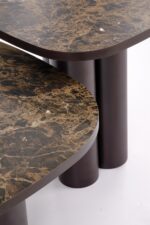 Ława CORDINA 80x80 cm brązowy MDF do salonu - obrazek 10