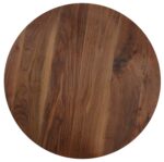 Ława LIRA 80x80 cm orzechowy / czarny / orzech szklany blat do salonu - obrazek 5