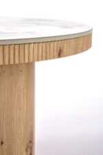 Ława MAGNUM 80x80 cm naturalny / biały MDF do salonu - obrazek 4