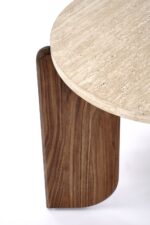 Ława MAMBO S 50x50 cm orzechowy / trawertyn / orzech MDF do salonu - obrazek 8