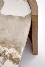 Ława NICOSIA 61x121 cm orzechowy / beżowy MDF do salonu - obrazek 6