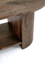 Ława PERILA 60x120 cm orzechowy / orzech MDF do salonu - obrazek 5