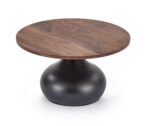 Ława TIMOR 70x70 cm orzechowy / czarny / orzech MDF do salonu - obrazek 2