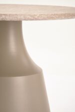 Ława ZURICH zestaw 2 ław trawertyn / kaszmir 70x50 cm MDF do salonu - obrazek 7