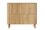 Komoda ARANGO KM-2 110 cm dąb hikora MDF do salonu lub sypialni - obrazek 6