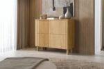 Komoda ARANGO KM-2 110 cm dąb hikora MDF do salonu lub sypialni - obrazek 7