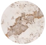 Stół ARANI 120x120 cm orzechowy / beżowy / orzech MDF do jadalni - obrazek 8