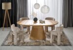 Stół rozkładany CALYPSO 100x160 - 200 cm naturalny MDF do jadalni - obrazek 12