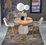 Stół rozkładany CALYPSO 100x160 - 200 cm naturalny MDF do jadalni - obrazek 17