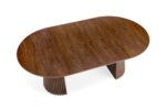 Stół rozkładany FARGO 120x120 - 210 cm orzechowy / orzech MDF do jadalni - obrazek 8