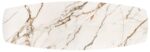 Stół rozkładany FLAVOR 100x200 - 300 cm orzechowy / orzech / biały szklany blat do jadalni - obrazek 4